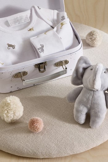 Organic Cotton Safari Baby New Arrival Gift Set from The White Company 