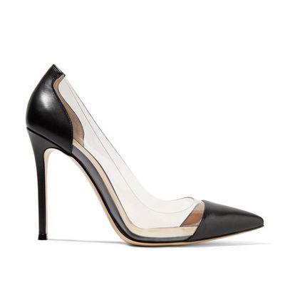 Plexi 100 Leather and PVC Pumps from Gianvito Rossi