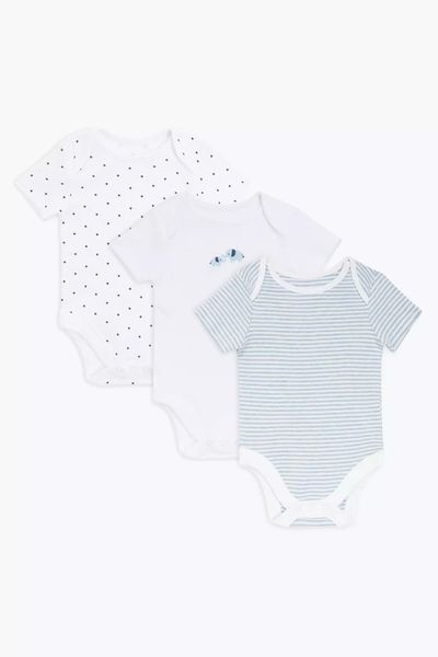 Baby Elephant Motif Bodysuit from John Lewis & Partners