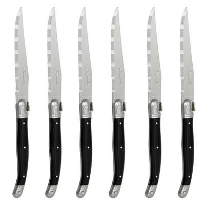 Black Steak Knives from Laguiole by Jean Dubost