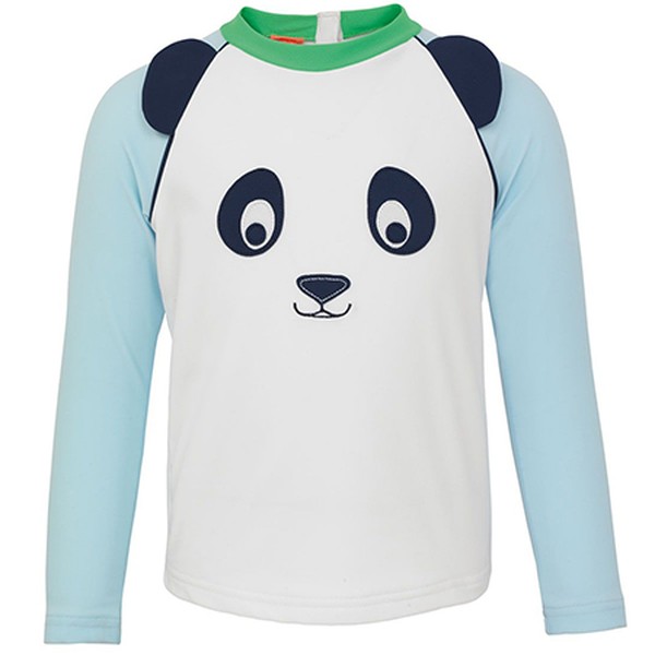 White Panda Long Sleeve Rash Vest from Sunuva