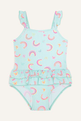 Butterfly And Rainbow Print Swimsuit from Monsoon