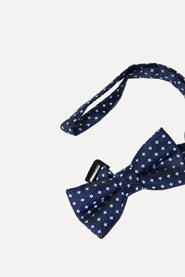 DIAMOND PRINT BOW TIE from Zara