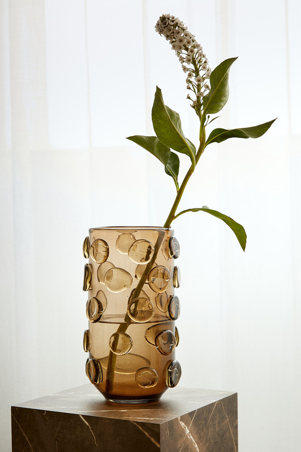 Large Handmade Glass Vase
