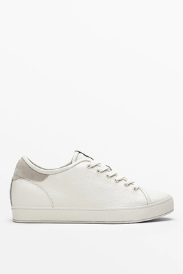 Tumbled Leather Trainer  from Massimo Dutti