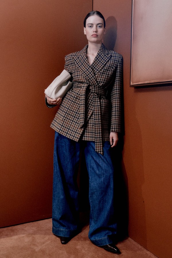 Wilma Check Belted Blazer