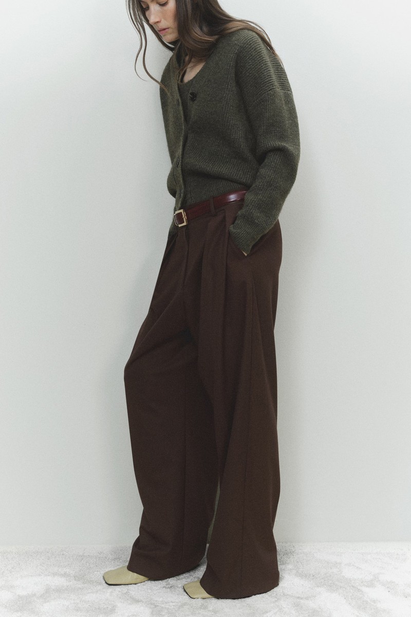 V-Neck Ribbed Cardigan