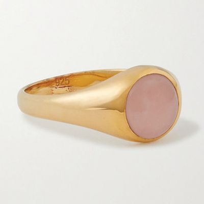 Gold-Plated Quartz Ring from Rasa x Anna Beck