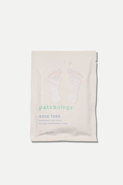 Rosé  Toes Renewing Foot Mask from Patchology 