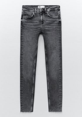 Washed Black Skinny Jeans from Zara