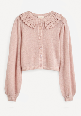 Lace Collar Knit Cardigan from ByTimo