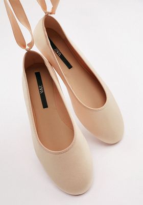 Fabric Ballet Flats from Zara