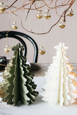 Small Paper Christmas Trees, From £12.50 | Graham & Green