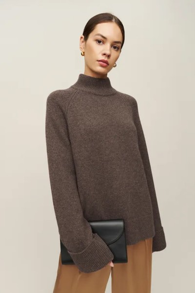 Garrett Cashmere Oversized Turtleneck from Reformation