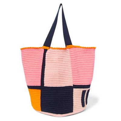 Jonas Color Block Woven Tote from Sophia Anderson