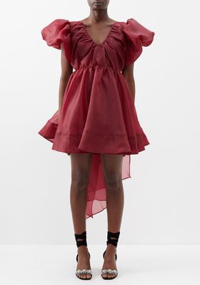 Gretta Bow-Trimmed Organza Mini Dress from Aje