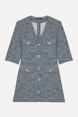 Rollye Tweed Cotton-Blend Mini Dress from Maje