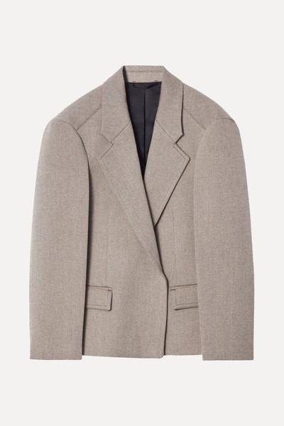 Oversized Exaggerated-Shoulder Blazer from COS