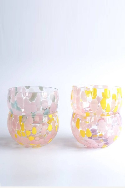 Handmade Confetti Glass Bowls  from The Best Room 