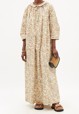 Esther Floral-Print Cotton-Blend Maxi Dress from Kika Vargas
