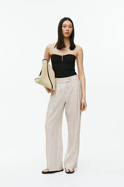 Wide Linen Trousers