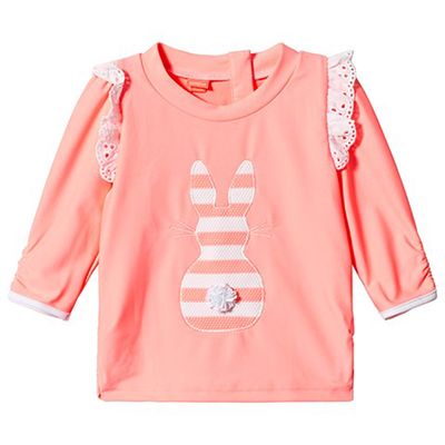 Pink Bunny Rash Vest from Sunuva