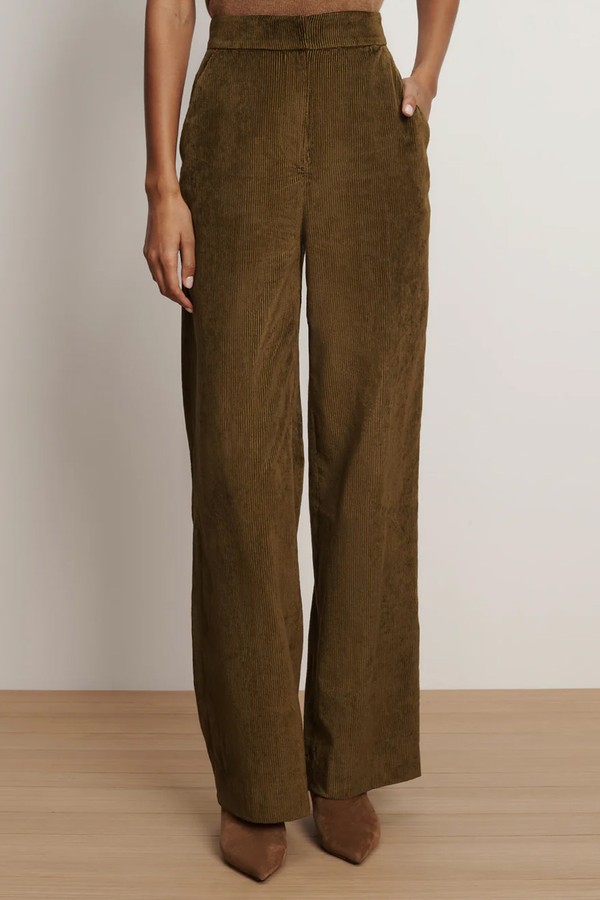 Grigore Corduroy Wide-Leg Pants from Veronica Beard