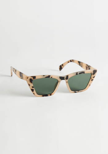 Angular Cat Eye Sunglasses