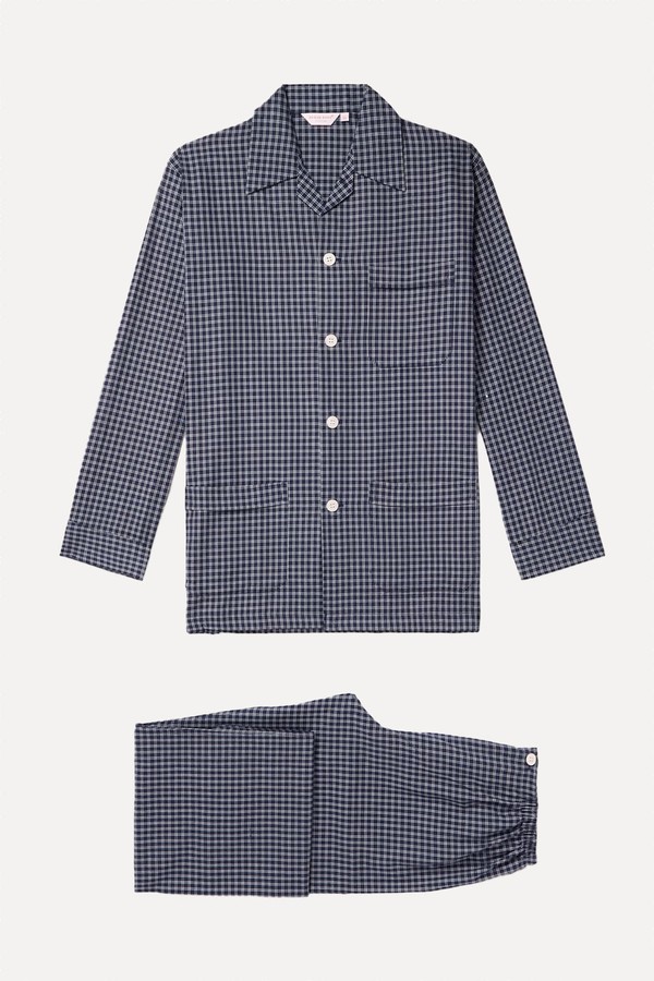 Braemar 32 Brushed Cotton Classic Fit Pyjamas from Derek Rose