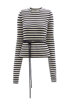 No. 202 Minus Striped Stretch-Cashmere Sweater from Extreme Cashmere