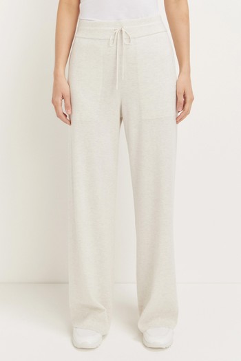 Exposed Pocket Wide Leg Trousers