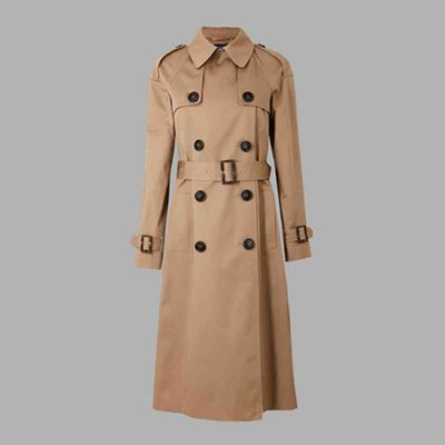 Pure Cotton Double Breasted Trench Coat