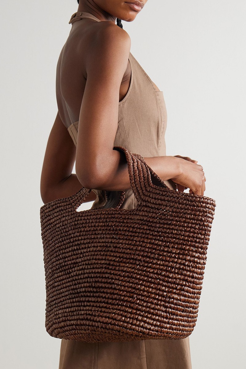 Bolso Playero Woven Raffia Tote from Sensi Studio