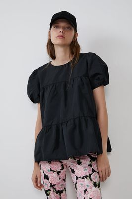 Top With Puff Sleeves from Zara