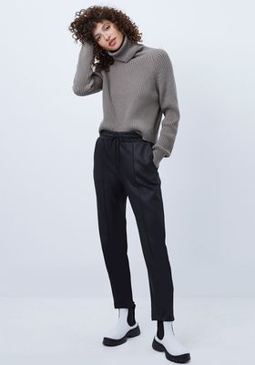Maka Coated Jersey Drawstring Joggers from French Connection