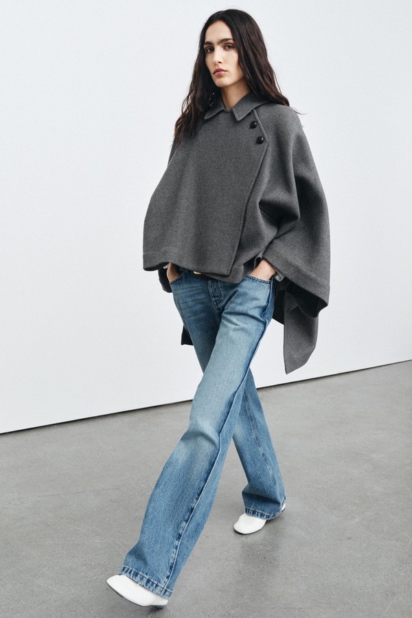 Wool Blend Cape