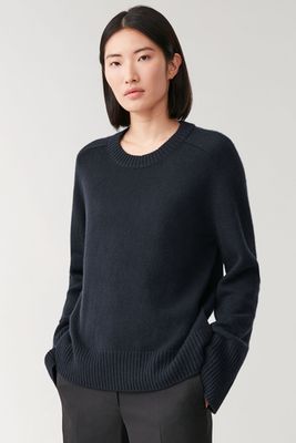 Cashmere Jumper With Rib Detail from Cos