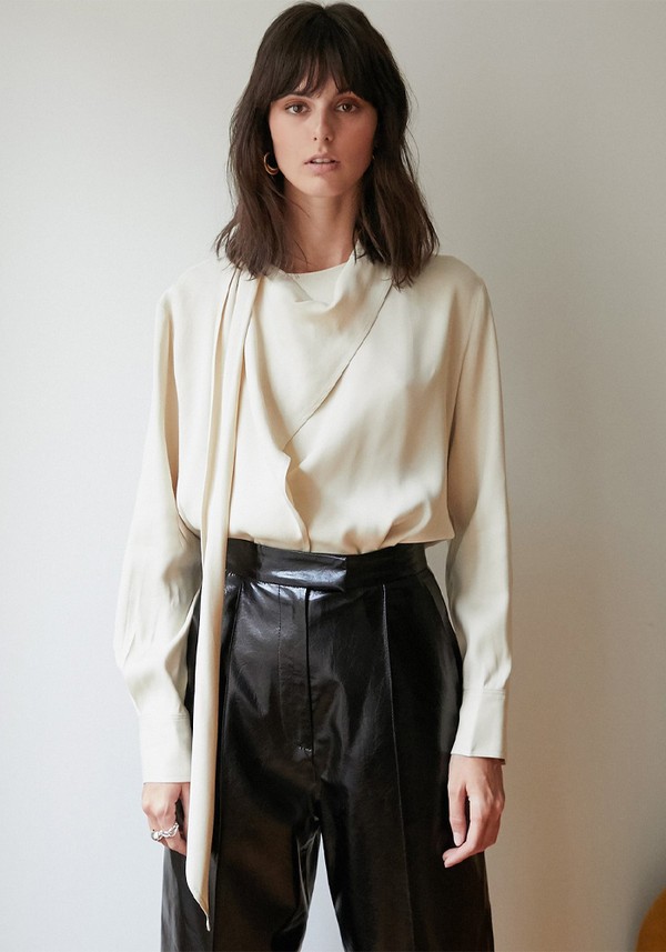 Neck-Tie Scarf Blouse from Pixie Market
