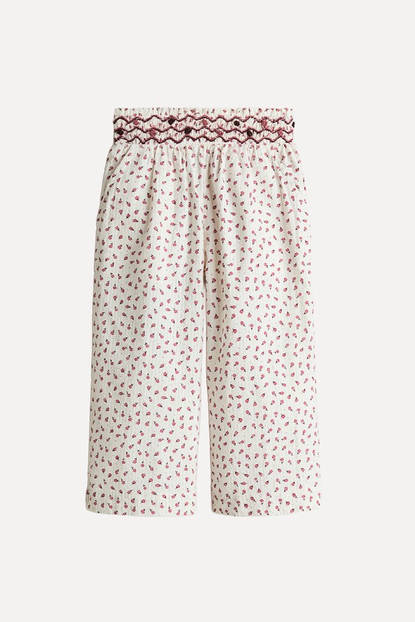 Floral-Print Cotton Culottes from H&M