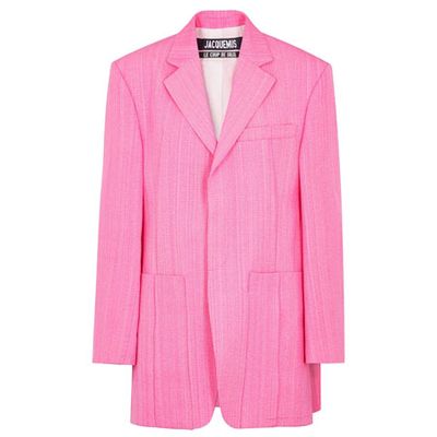 La Veste Homme Neon Pink Blazer from JACQUEMUS