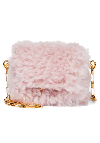 Trunk Nano Shearling Shoulder Bag from Marni