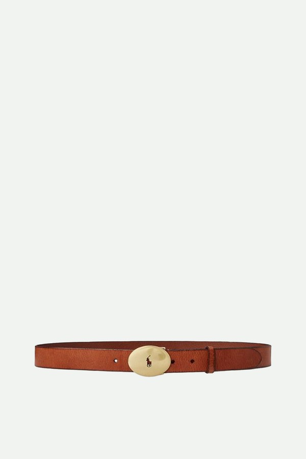 Polo ID Oval-Buckle Vachetta Belt