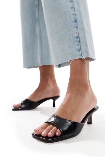 Hyper Kitten Heeled Mules from asos