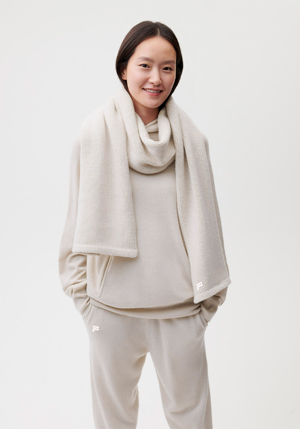 Recycled Cashmere Chunky Scarf