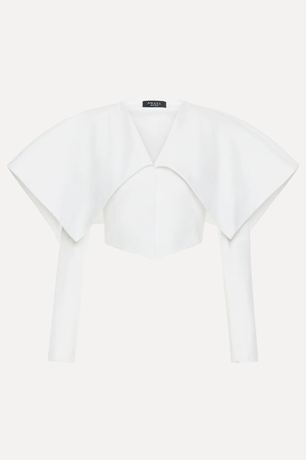 Cropped Jacket With Collar from A.W.A.K.E. Mode