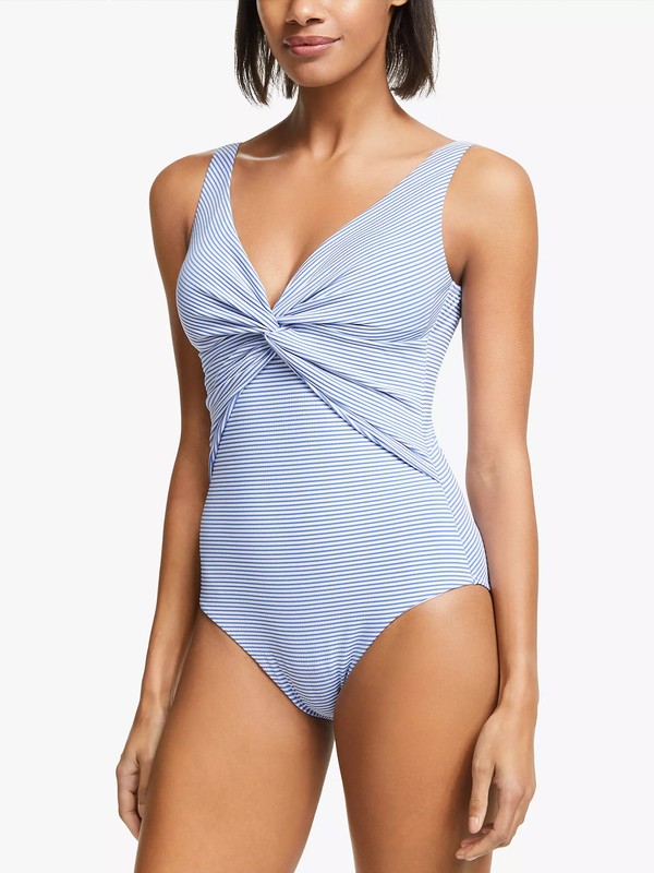 St Tropez Twist Front Swimsuit from John Lewis & Partners