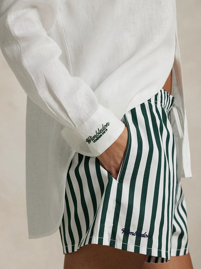 Striped Cotton Short