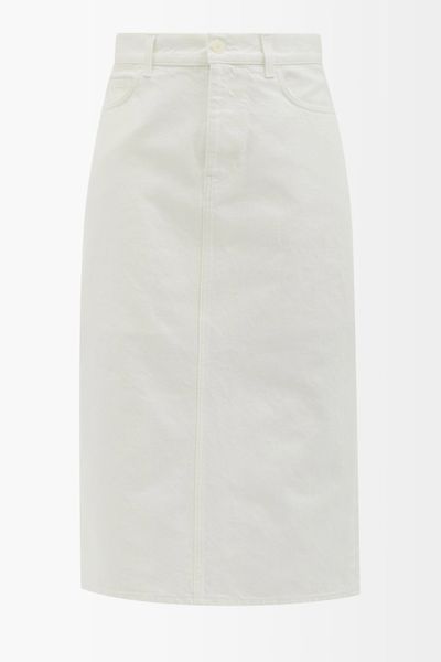 Tima Denim Midi Skirt from The Row