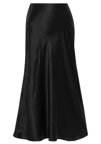 Anaïs Organic Silk-Satin Midi Skirt from Iris & Ink