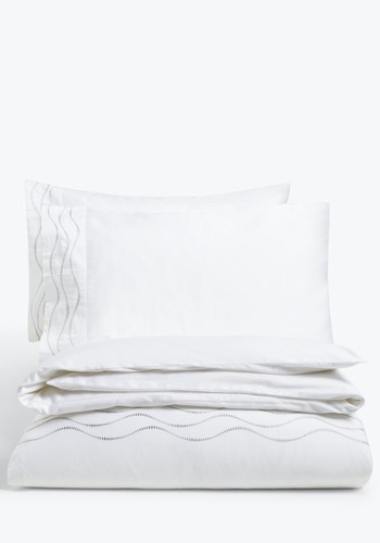 Picot Embroidery Duvet Cover